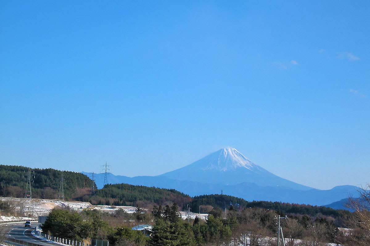 ビューポイントから見る富士山